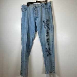 Rafael Chiarizi x Old Navy Jeans Beaded Embellished Denim Pants  Size‎ 38